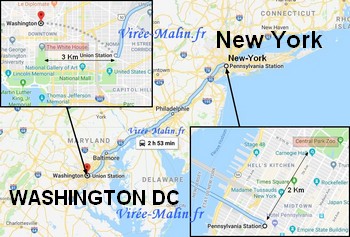 Rejoindre Washington DC depuis New York