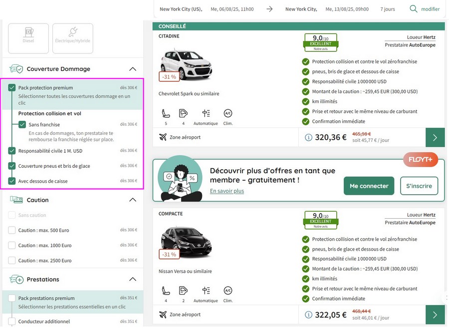 prix-voiture-location-new-york