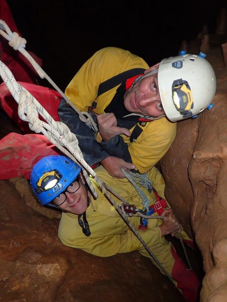 Speleo-grotte-Mescla-Rappel
