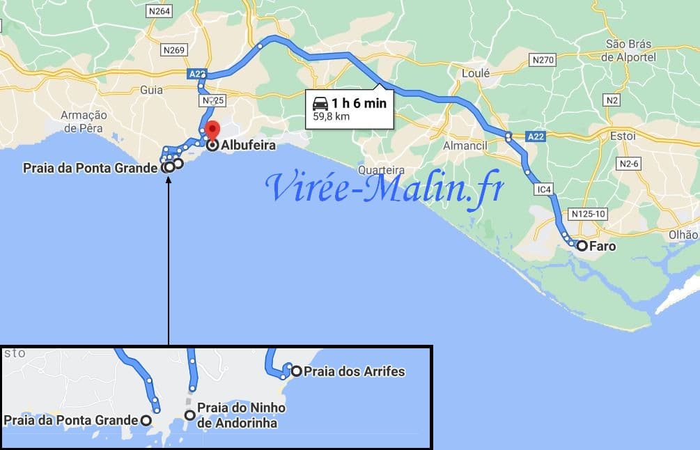 carte-itineraire-depuis-faro-en-voiture-location