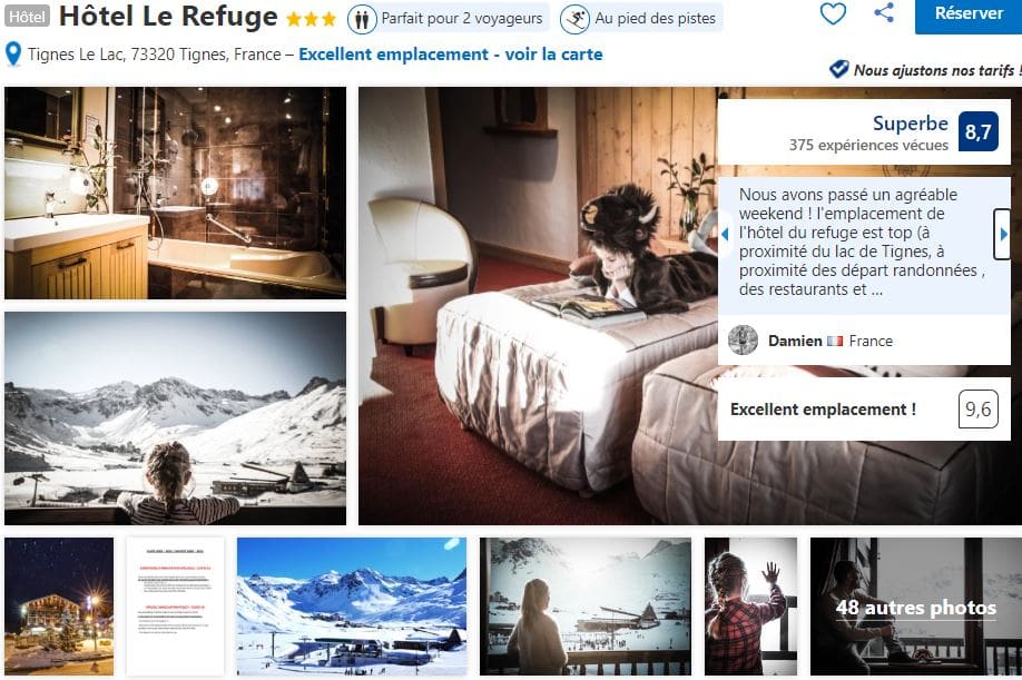 hotel-le-refuge-tignes-proche-lac