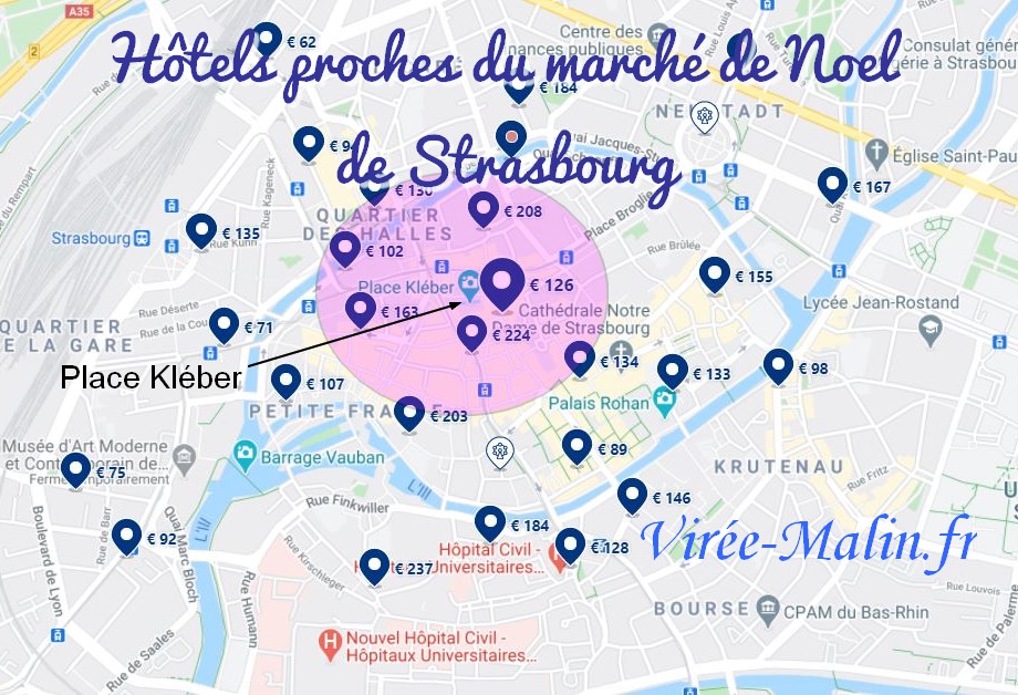 hotels-proches-marche-noel-strasbourg