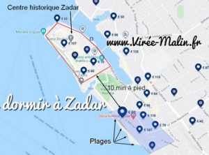 Où dormir à Zadar ? Dans quel quartier loger à Zadar ?