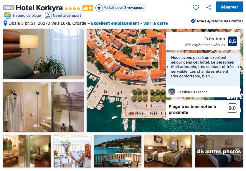 hotel-ile-korcula-vela-luka-avec-piscine-et-spa-tres-bon-emplacement