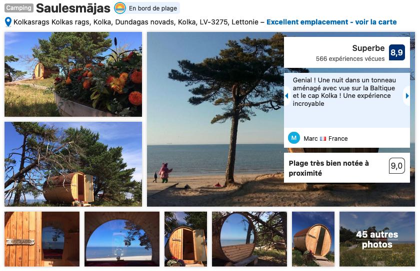 road-trip-lettonie-hotel-dans-tonneau-sur-la-plage-avec-vue-mer