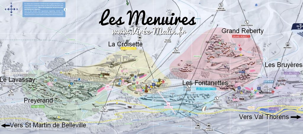 carte-les-Menuires-quartier-et-remontees-mecaniques-ski