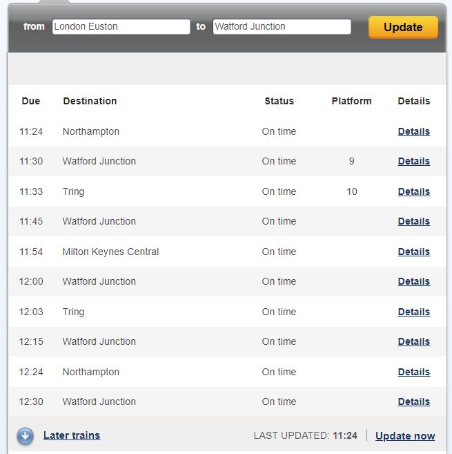 horaire-train-National-Rail-gare-euston-pour-Watford-Junction