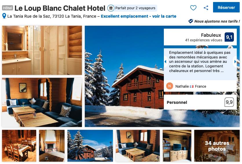 hotel-chalet-bois-avec-restaurant-la-tania