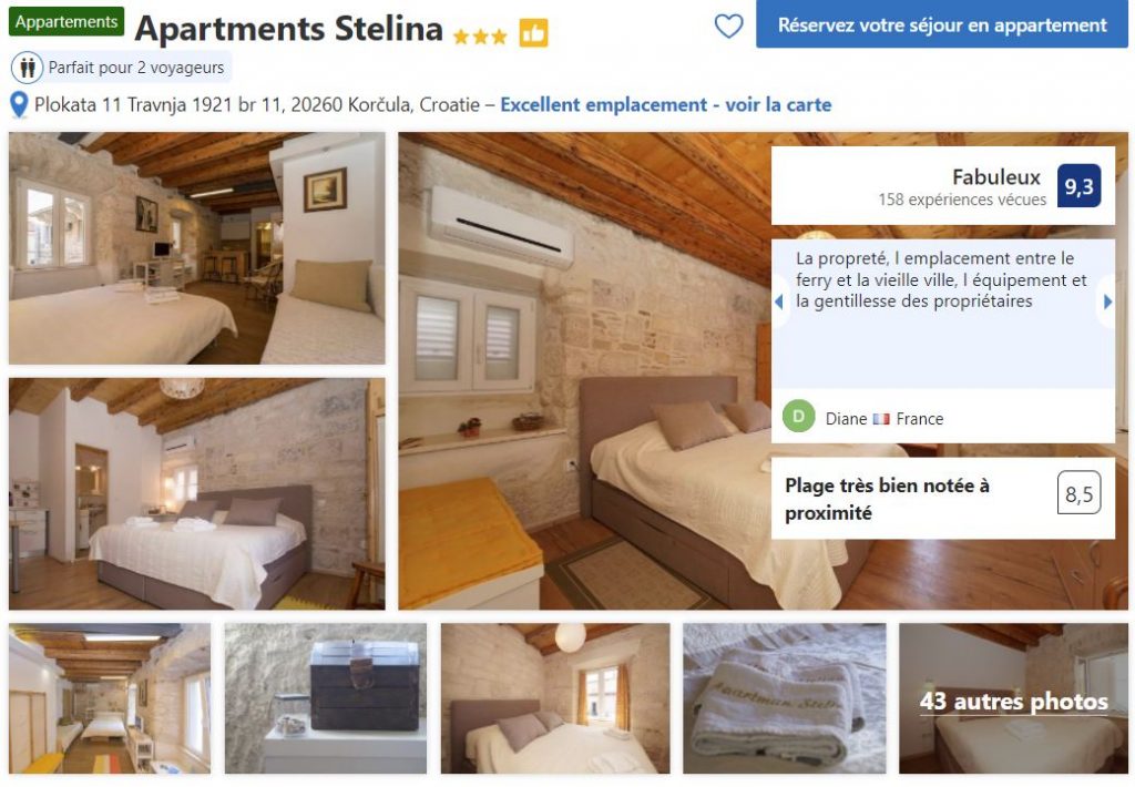 appartement-proche-ferry-korcula-et-vieille-ville-korcula