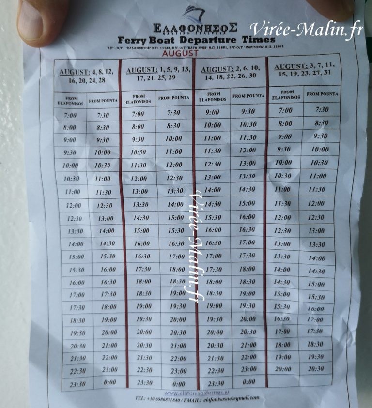 horaire-bateau-elafonisos-peloponnese-Pounta