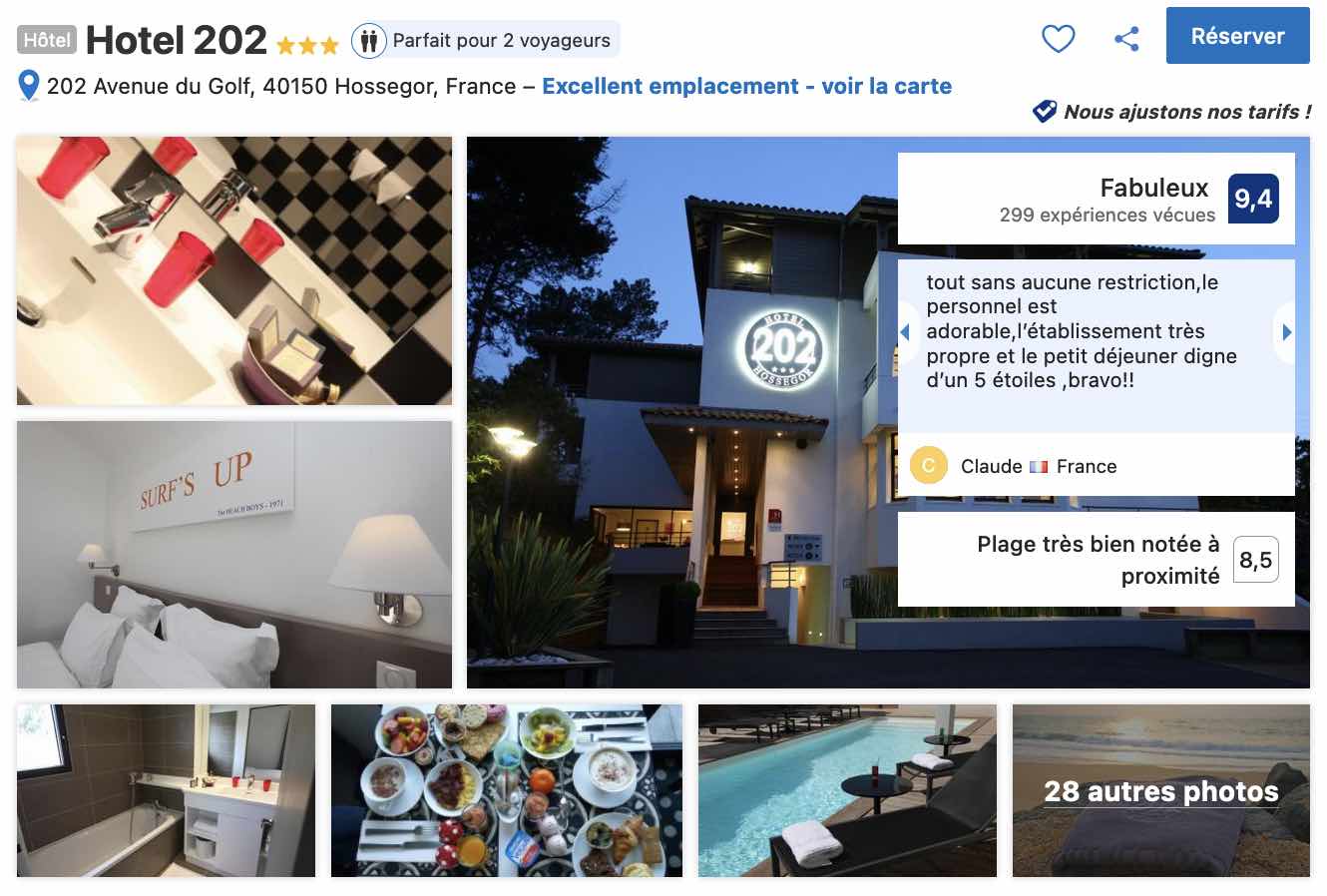 hotel-hossegor-piscine-sauna-proche-golf