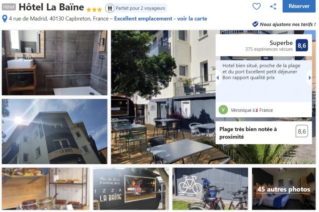 hotel-la-Baine-entre-plage-et-port-Capbreton