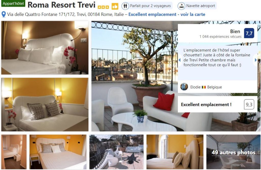 hotel-proche-fontaine-Trevi