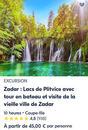 activite-depuis-Zadar-lac-plitvice