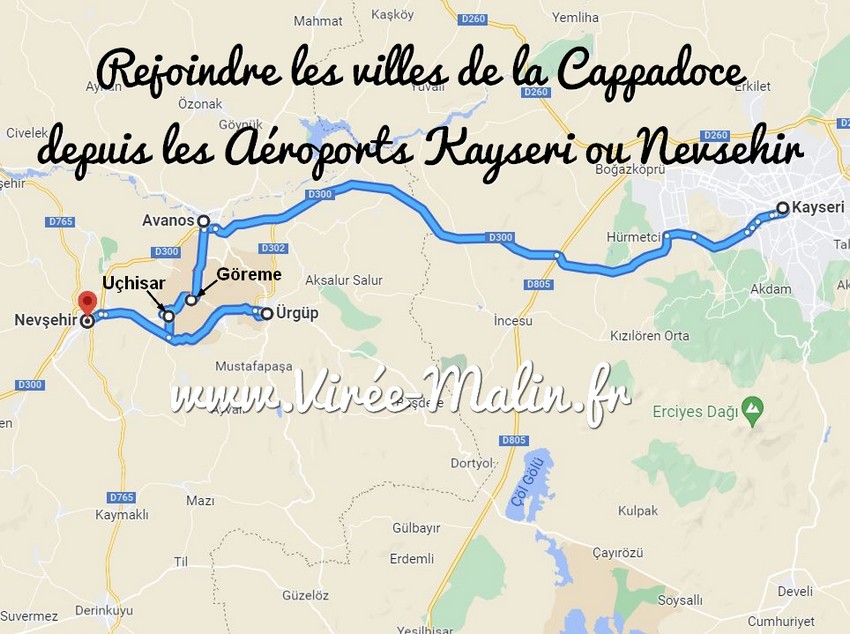 aeroport-kayseri-Nevsehir-visiter-Cappadoce