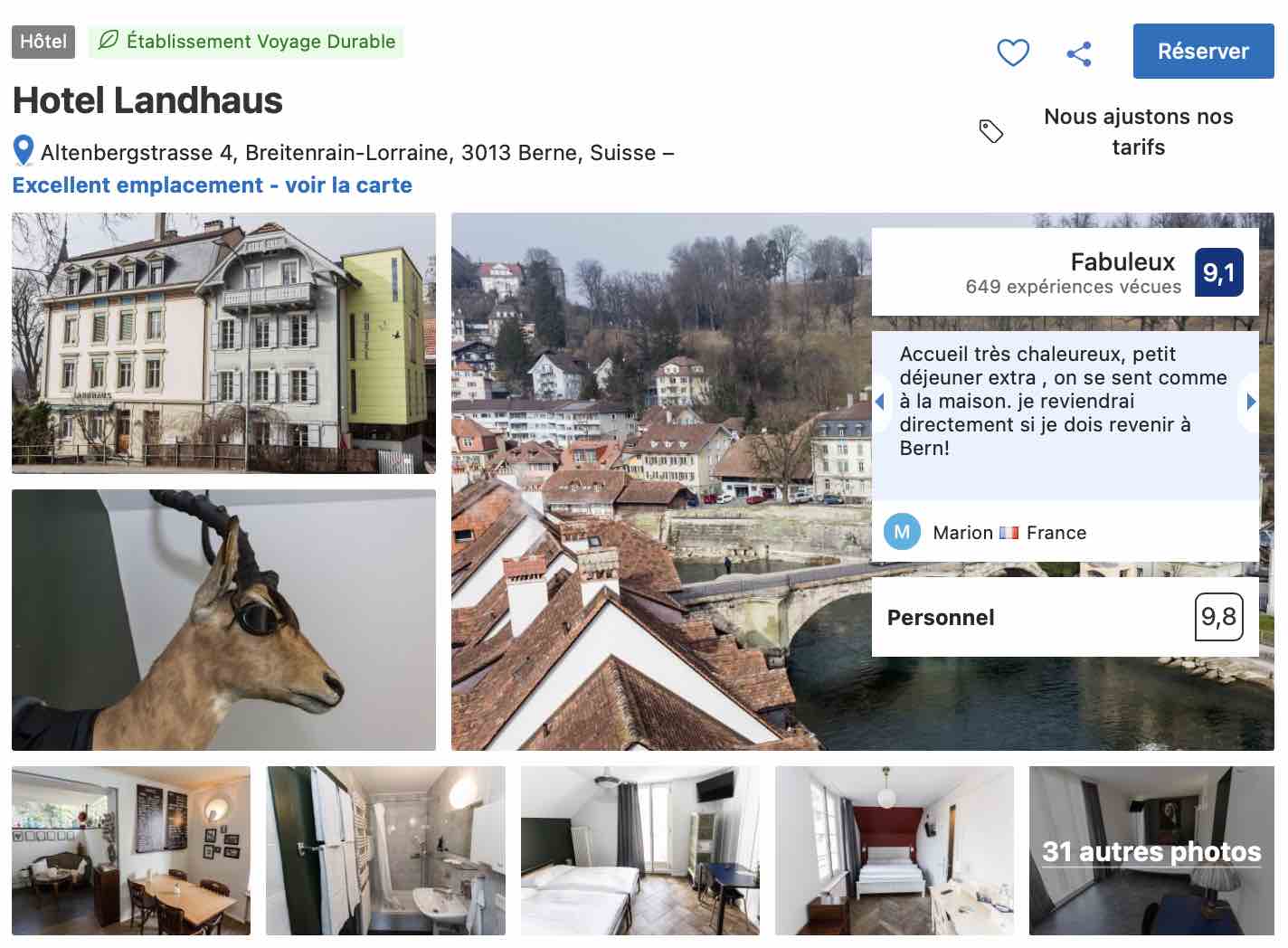 hotel-central-berne-proche-fosse-aux-ours