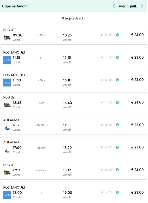 horaire-bateau-ferry-capri-vers-Amalfi