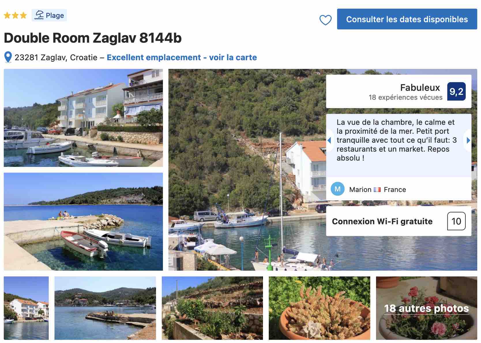 logement-calme-ideal-excursion-ile-dugi-otok-depuis-zadar