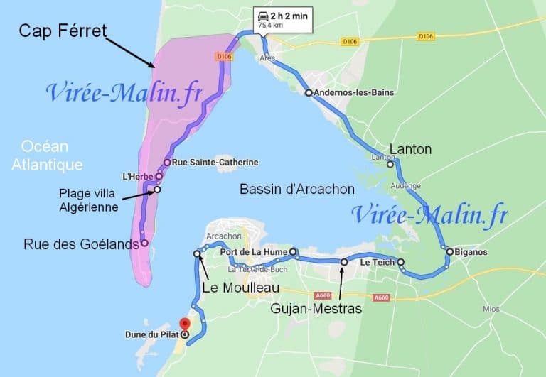 Carte-bassin-arcachon-France