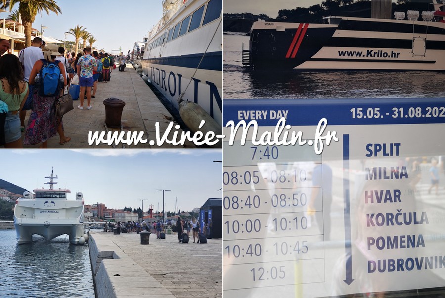 bateau-dubrovnik-Split-horaire