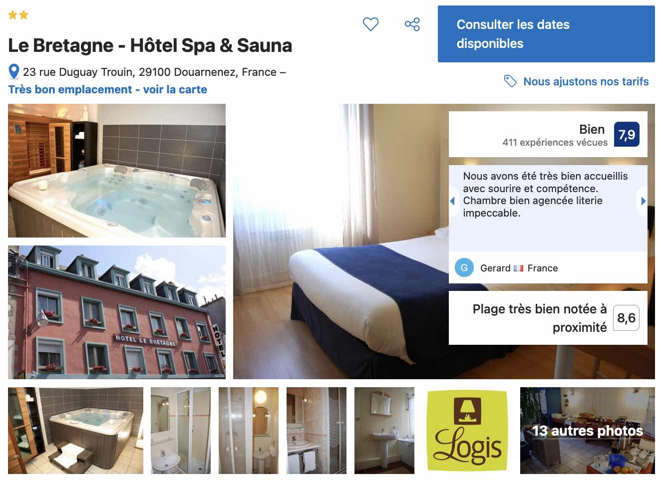 hotel-spa-douarnenez-literie-confortable