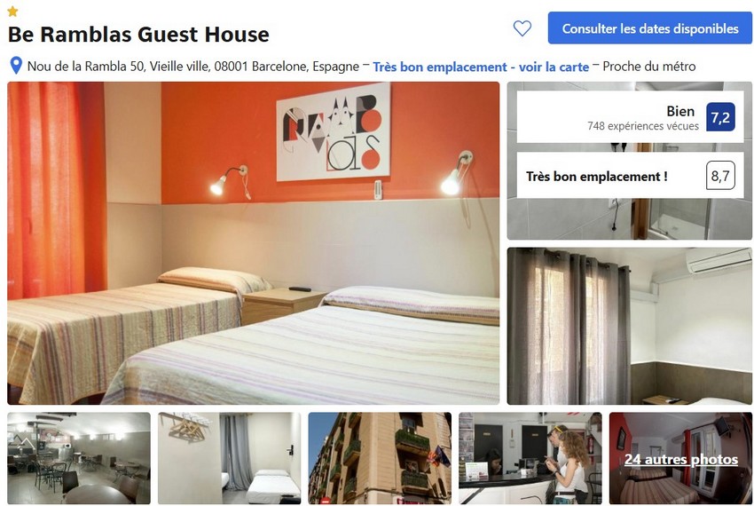 dormir-pas-cher-barcelone-chambre-avec-climatisation