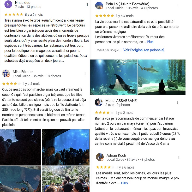 Avis-Aquarium-Lisbonne