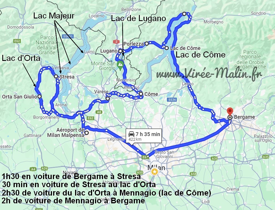 itineraire-a-suivre-voiture-location-depuis-Bergame-Milan-ou-Malpensa
