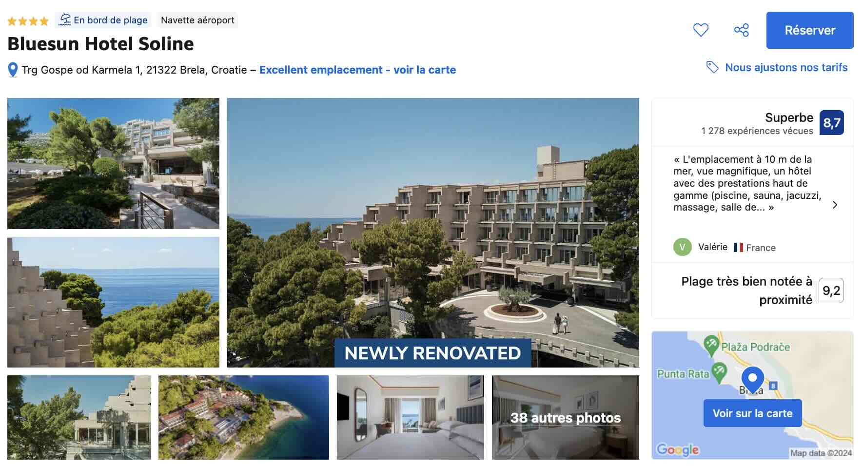 hotel-brela-proche-mer-jacuzzi-sauna