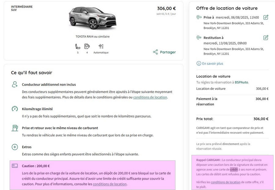 carte-credit-pour-louer-voiture-NYC