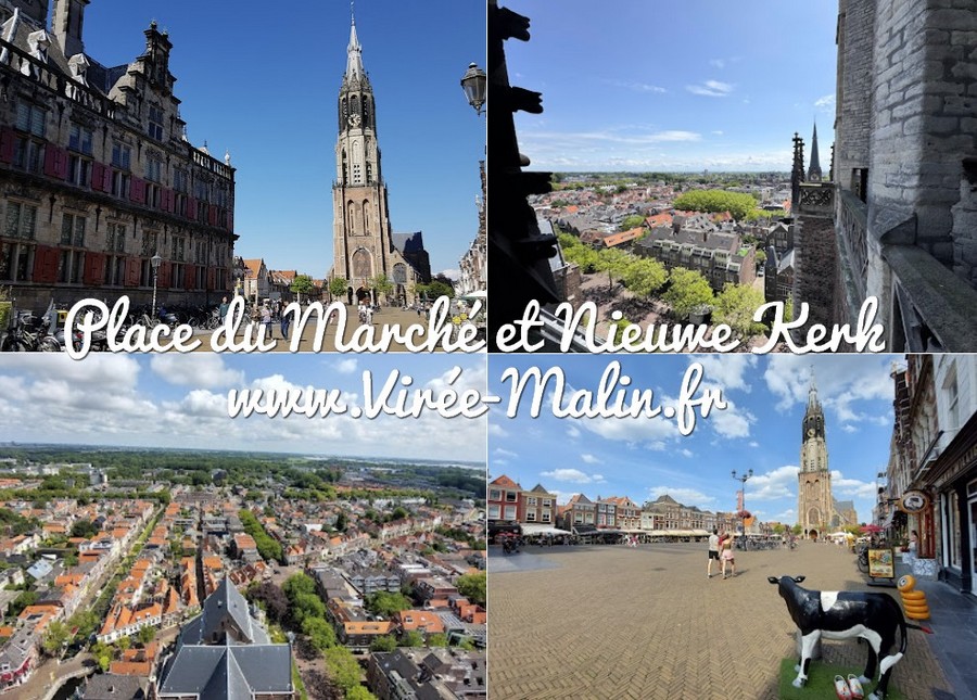 Visiter-place-du-marche-et-Nieuwe-Kerk-Delft