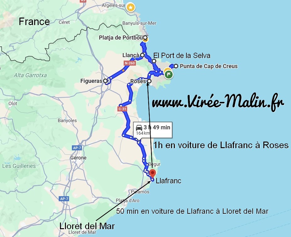 Lloret-del-Mar-Llafranc-Figueras-carte