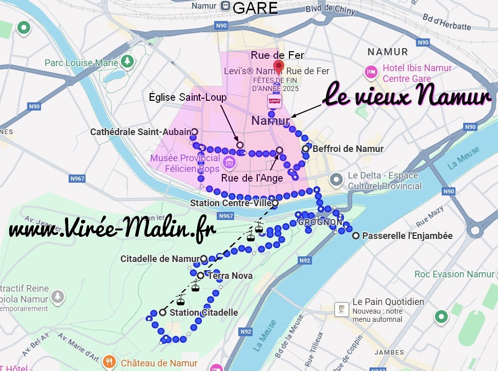 carte-sites-incontournables-a-visiter-Namur