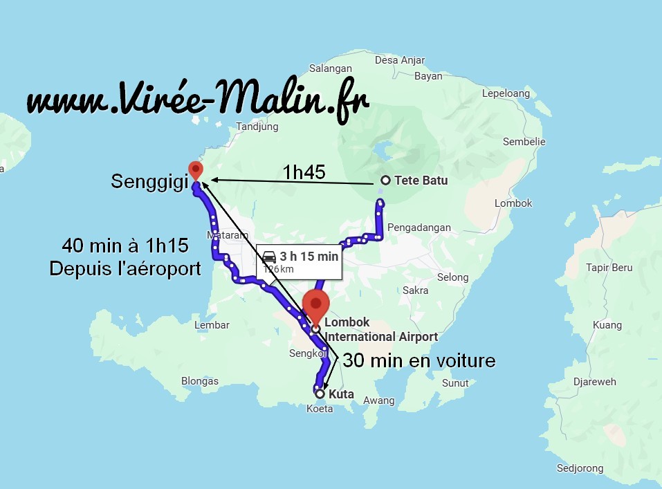 carte-comment-rejoindre-Senggigi-depuis-aeroport-lombok-kuta-ou-tetebatu-conseil